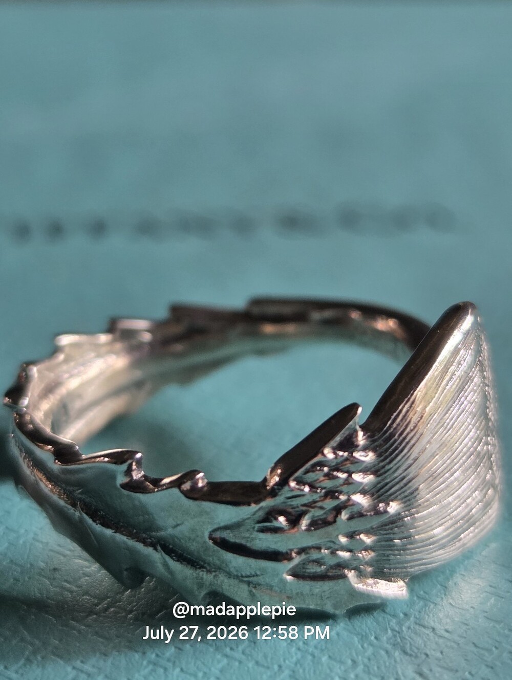 1885 Tiffany & Co. Thistle Spoon Ring In Sterling Silver Luxury Flower #62 - Picture 3 of 14